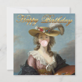 Bubble Gum Diva i en straw Hat