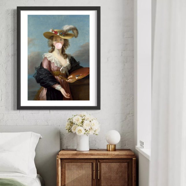 Bubble Gum Diva i en straw Hat Poster (Skapare uppladdad)