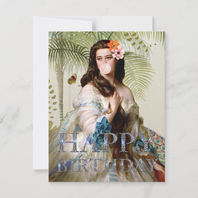 Bubble Gum Diva tropiska Grattis på födelsedagen (Framsida)