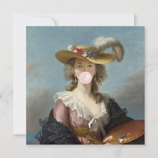 Bubble Gum-Divan i en halmhatt (Framsida)