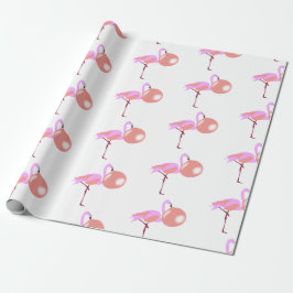 Bubble Gum Flamingo Blowing Bubble Presentpapper