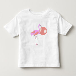 Bubble Gum Flamingo Blowing Bubble T Shirt
