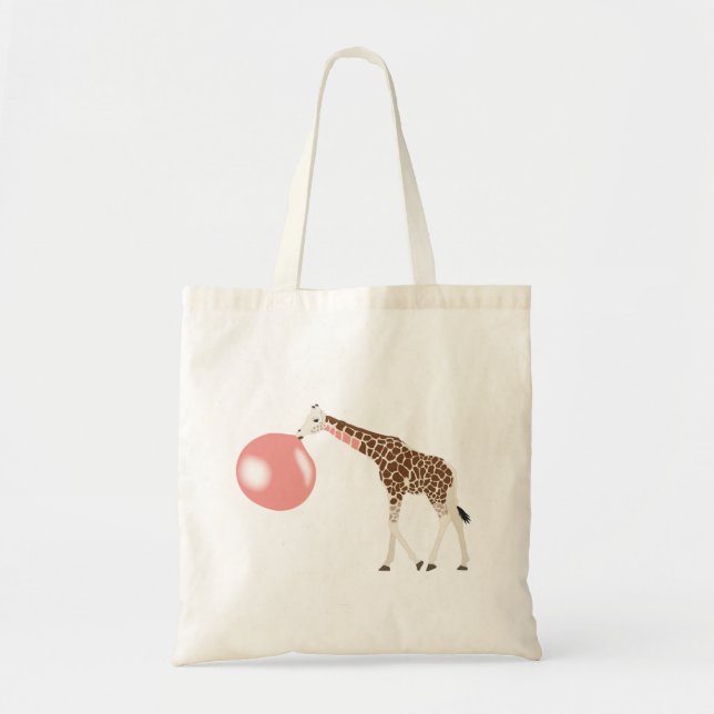 Bubble Gum Giraffe Blowing Bubble Tygkasse (Framsidan)