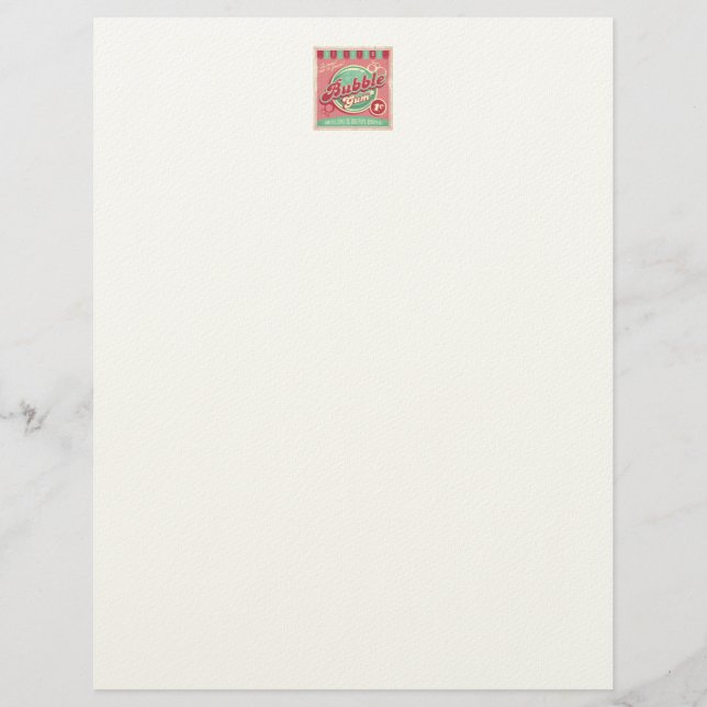 Bubble Gum Letterhead Brevhuvud (Framsida)