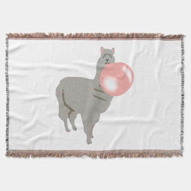 Bubble Gum Llama Blowing Bubble Filt (Framsidan)