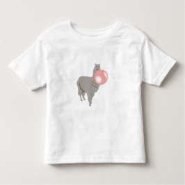 Bubble Gum Llama Blowing Bubble T Shirt