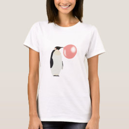 Bubble Gum Penguin Blowing Bubble T Shirt