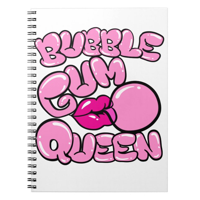 Bubble Gum Queen Bubblegum Anteckningsbok (Framsidan)
