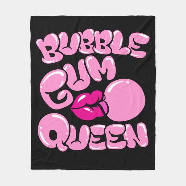 Bubble Gum Queen Fleecefilt (Framsidan)
