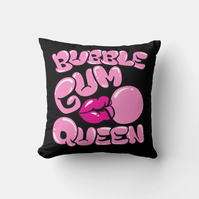 Bubble Gum Queen Kudde (Framsida)
