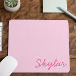 Bubble Gum Rosa Shock rosa Anpassningsbar Cursive  Musmatta<br><div class="desc">Det här är en Bubble Gum Rosa Shock rosa Anpassningsbar Cursive Namn Mouse Pad!</div>