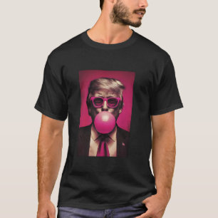 Bubble Gum Rosa Sunglasses Funny Trump Felon Presi T Shirt