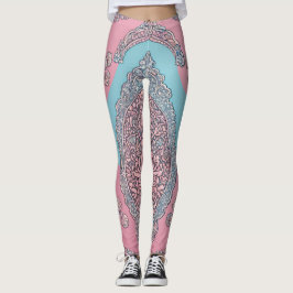 Bubble Gum Snöre AI art Leggings