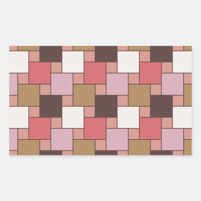 Bubble Gum Sorbet Rektangulärt Klistermärke (Framsida)