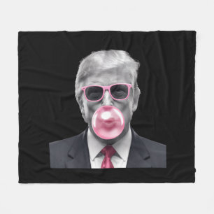 Bubble Gum Trump Donald Trump 2024 Rösta på Trump Fleecefilt