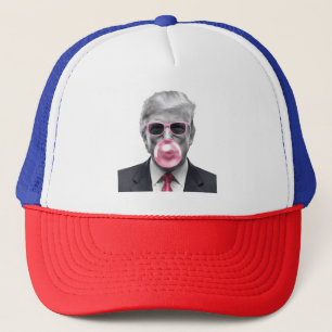 Bubble Gum Trump Donald Trump 2024 Rösta på Trump Keps
