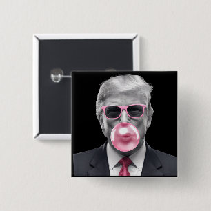 Bubble Gum Trump Donald Trump 2024 Rösta på Trump  Knapp