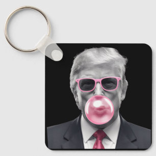 Bubble Gum Trump Donald Trump 2024 Rösta på Trump  Nyckelring
