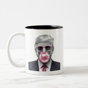 Bubble Gum Trump Donald Trump 2024 Rösta på Trump Två-Tonad Mugg