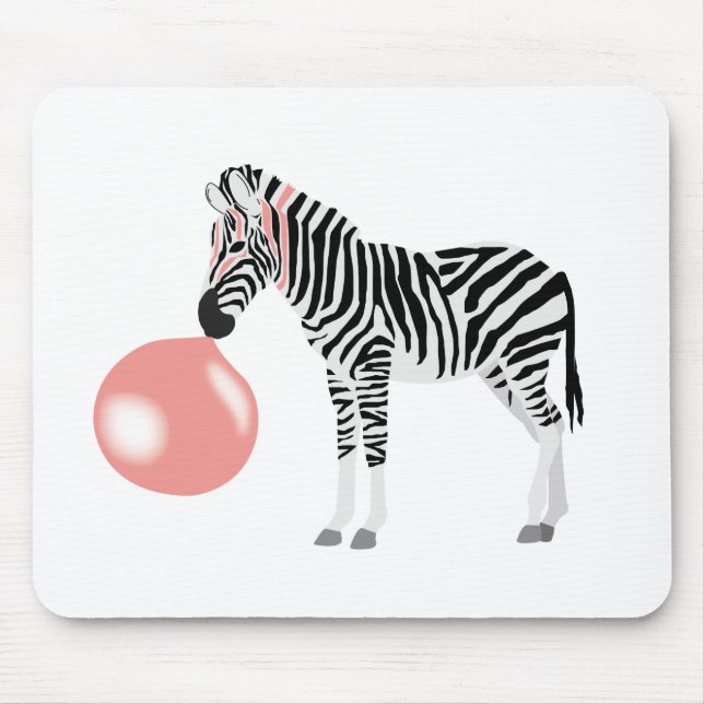 Bubble Gum Zebra Blowing Bubble Musmatta (Framsidan)