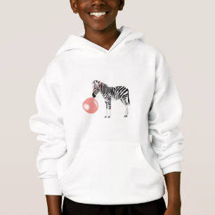 Bubble Gum Zebra Blowing Bubble T Shirt
