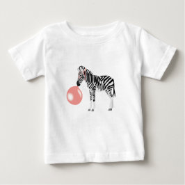 Bubble Gum Zebra Blowing Bubble T Shirt