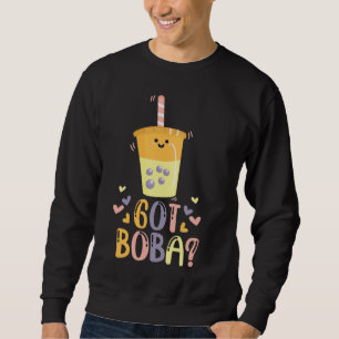 Bubble Har Boba Tea Lång Ärmad Tröja