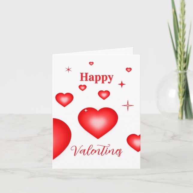 Bubble Heart Coupon Valentine Card Inbjudan (Framsida)