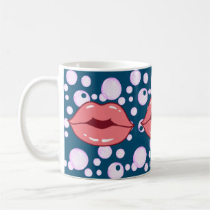 Bubble läppar mugg