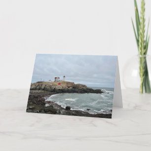 Bubble Lighthouse Photo Blank Hälsning Kort