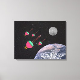 Bubble Ljus i rymden Canvastryck