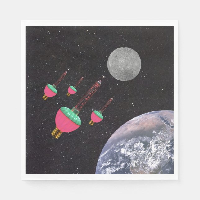 Bubble Ljus i rymden Pappersservett (Framsidan)