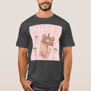 Bubble Mjölk Tea Boba Cute Bear Kawaii T Shirt