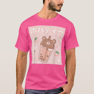 Bubble Mjölk Tea Boba Cute Bear Kawaii T Shirt