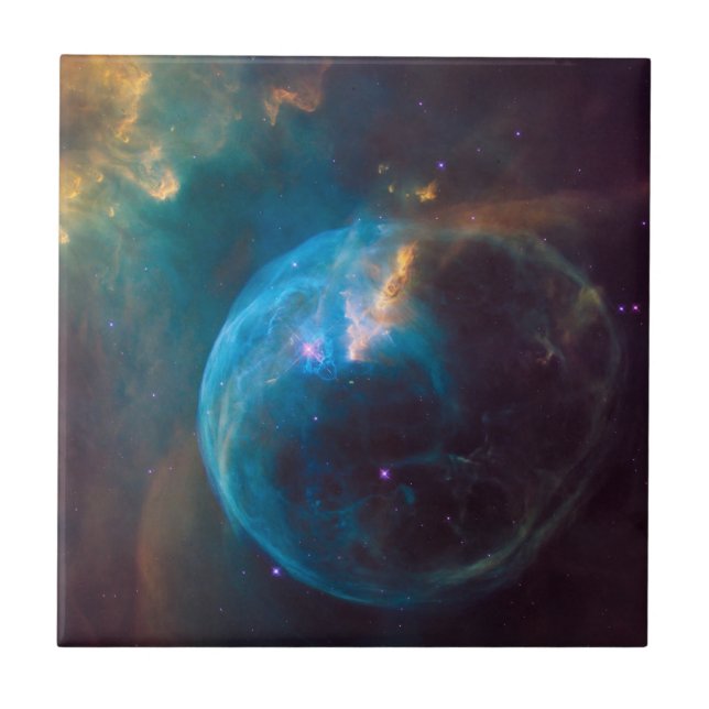 Bubble Nebula, NGC 7635. Kakelplatta (Framsidan)