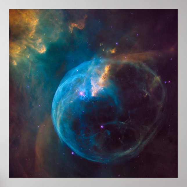 Bubble Nebula, NGC 7635. Poster (Framsidan)