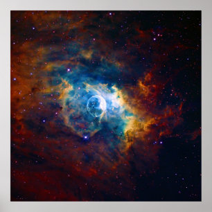 Bubble Nebula NGC 7635 Sharpless 162 Poster