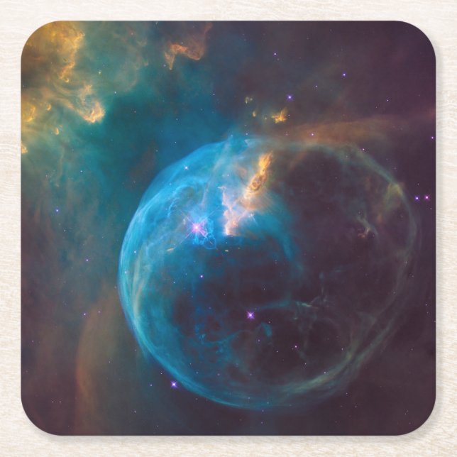 Bubble Nebula, NGC 7635. Underlägg Papper Kvadrat (Framsidan)