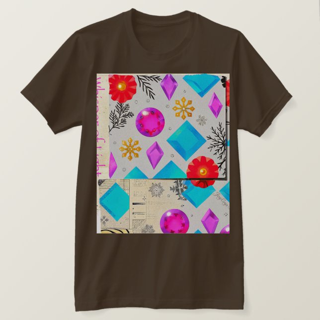 Bubble Pattern Joy – Färgharmoni T-shirt (Design framsida)