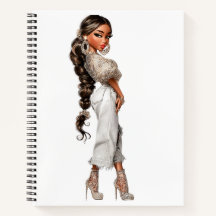 Bubble Ponytail Spiral Anteckningsbok