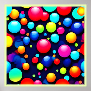 Bubble Pop Art Poster