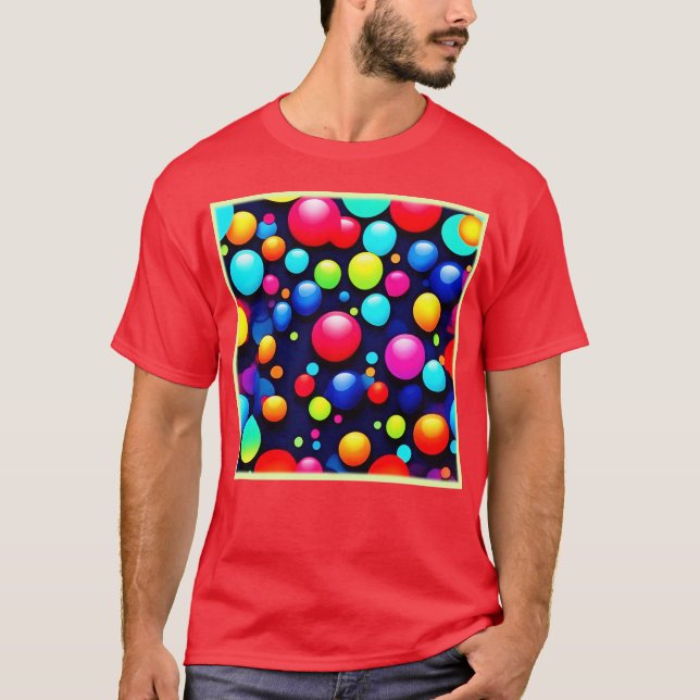 Bubble Pop Art T Shirt (Framsida)