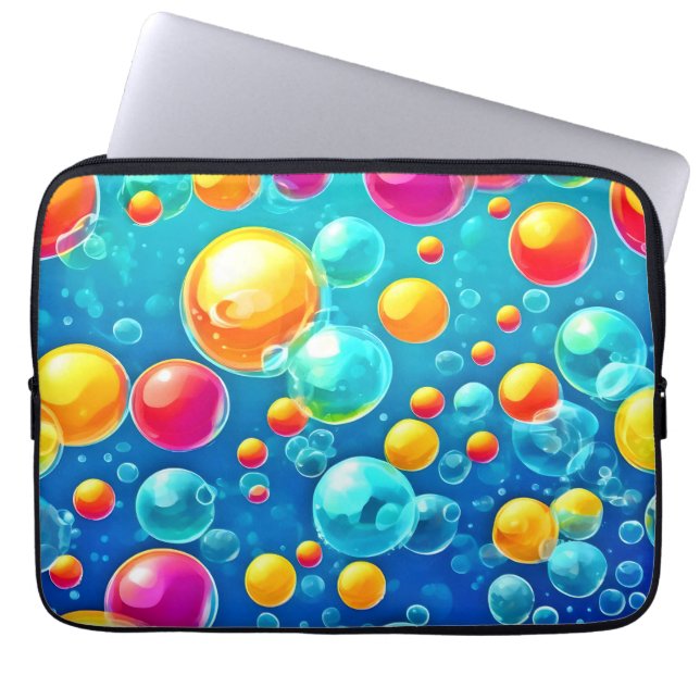 Bubble Pop Delight Laptop Fodral (Framsidan)