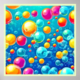 Bubble Pop Delight Poster