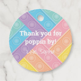 Bubble Pop Leksak Rainbow Popper Fidget Leksak Bir Gåvor Etiketter