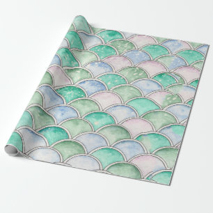 Bubble Scallops-design på papprare inslagning Presentpapper