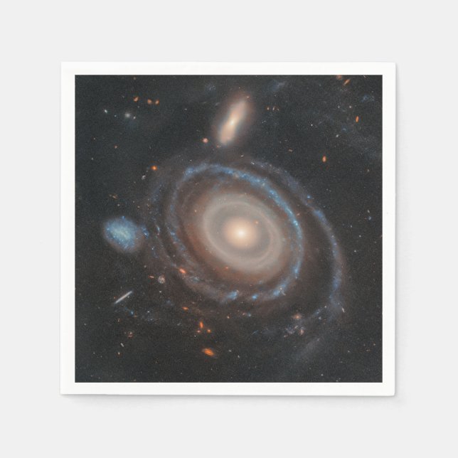 Bubble Space Telescope Bullseye Galaxy Pappersservett (Framsidan)