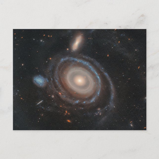 Bubble Space Telescope Bullseye Galaxy Vykort (Framsida)