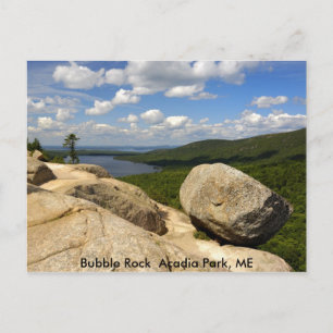 Bubble Sten Acadia Park, ME Vykort