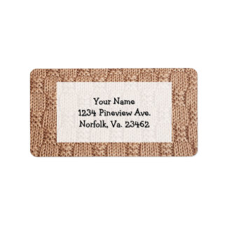 Bubble Sticka Stitch Mönster av Shirley Taylor Adressetikett